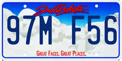 SD license plate 97MF56