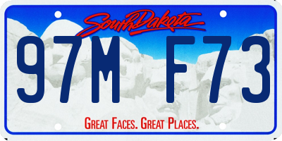 SD license plate 97MF73