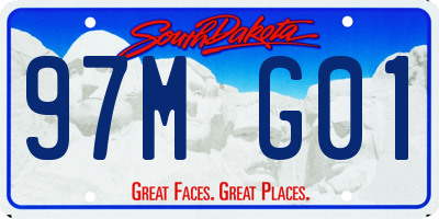 SD license plate 97MG01