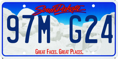 SD license plate 97MG24