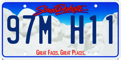 SD license plate 97MH11