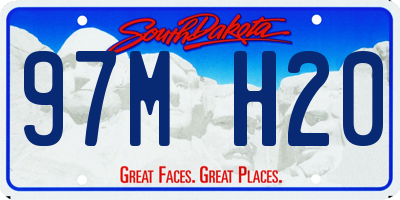 SD license plate 97MH20