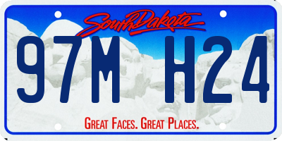 SD license plate 97MH24