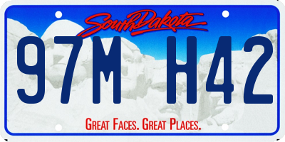 SD license plate 97MH42