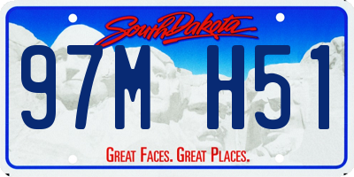 SD license plate 97MH51