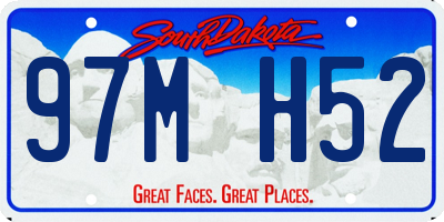 SD license plate 97MH52