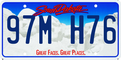 SD license plate 97MH76