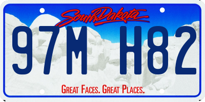 SD license plate 97MH82