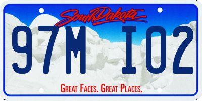 SD license plate 97MI02