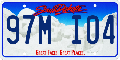 SD license plate 97MI04