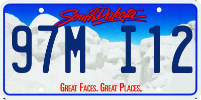 SD license plate 97MI12