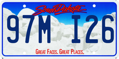 SD license plate 97MI26