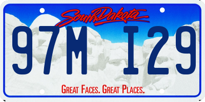 SD license plate 97MI29