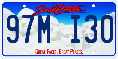 SD license plate 97MI30