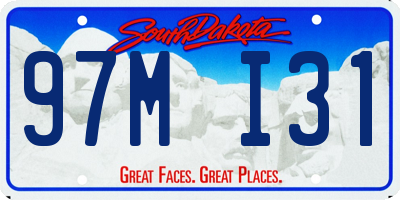 SD license plate 97MI31