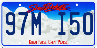 SD license plate 97MI50