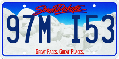 SD license plate 97MI53