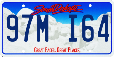 SD license plate 97MI64