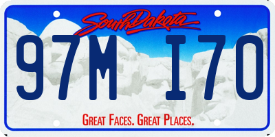 SD license plate 97MI70