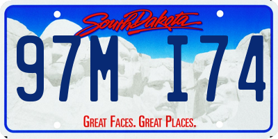 SD license plate 97MI74