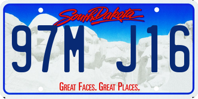 SD license plate 97MJ16
