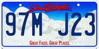 SD license plate 97MJ23