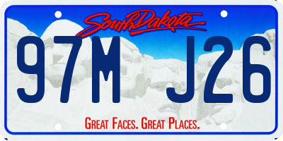 SD license plate 97MJ26