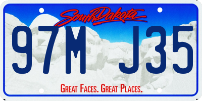 SD license plate 97MJ35