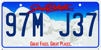 SD license plate 97MJ37