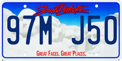 SD license plate 97MJ50