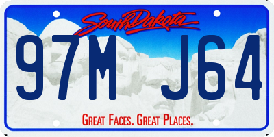 SD license plate 97MJ64