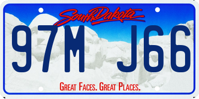 SD license plate 97MJ66