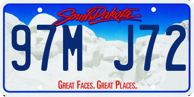 SD license plate 97MJ72