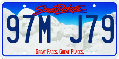 SD license plate 97MJ79