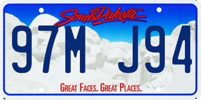 SD license plate 97MJ94