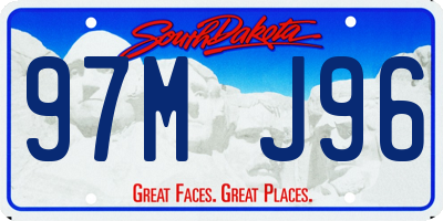 SD license plate 97MJ96