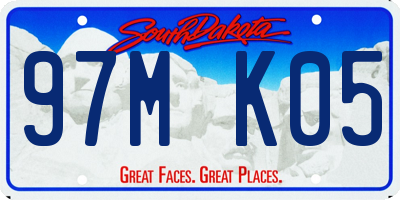 SD license plate 97MK05