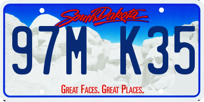 SD license plate 97MK35