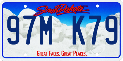 SD license plate 97MK79