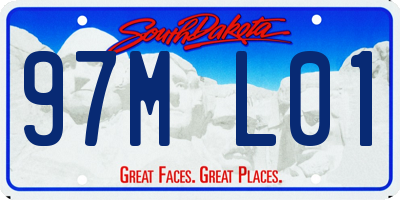 SD license plate 97ML01