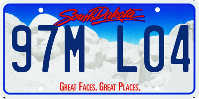 SD license plate 97ML04