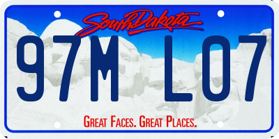 SD license plate 97ML07