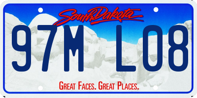 SD license plate 97ML08