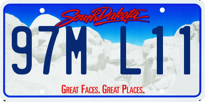 SD license plate 97ML11