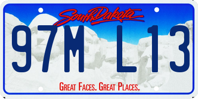 SD license plate 97ML13