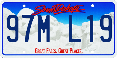 SD license plate 97ML19