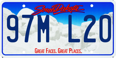 SD license plate 97ML20