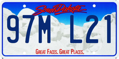 SD license plate 97ML21
