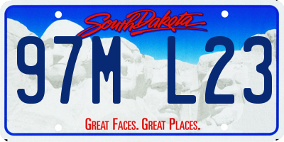 SD license plate 97ML23