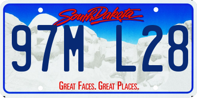 SD license plate 97ML28